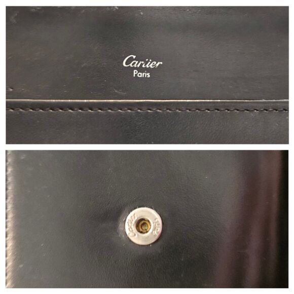 Cartier Black Onyx Leather Love Collection Continental Long Wallet w/ Box & COA - Picture 8 of 12